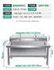 Rack para reservatório de água de cantina unidade comercial de chão em aço inoxidável com tanque para esfregão de escola/fábrica tanque para esfregão doméstico