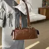 Bolso de Cilindro de Mano de Moda para Mujer 2026 Verano Nuevo Bolso de Hombro Sencillo Bolso Cruzado Informal de Moda