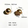 Charms de Sapato Crocodilo Dourado Metal Punk Estilo Acessórios Decorativos Forma de Coração Galhos de Veado Decorações de Sapato DIY Design Vazado