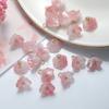 Cuentas de Vidrio Transparentes Cuentas Sueltas Gradiente Colorido Muguete Pétalos de Vidrio Estilo Antiguo Pasador Portaflores de Vidrio Accesorios para Manualidades