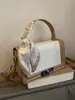 Bolsa de Mão Pequena Estilosa Nova da Primavera 2026 Bolsa Feminina Tendência Bolsa de Ombro Transversal Fashionable Bolsa de Mão Quadrada Pequena Chique