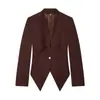 Ins Transfronteiriço Europeu e Americano 2026 Nova Moda Elegante Feminino Atacado Slim-Fit Emagrecedor Pequeno Blazer Cor Sólida Jaqueta de Manga Longa