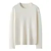 Suéter de Cashmere Consinee para Mulheres, 100% Cashmere Puro, Moderno, Simples, Casual, Versátil, Cor Sólida, Gola Redonda, Suéter de Tricô