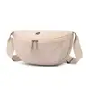 Bolsa de sela feminina transfronteiriça, bolsa transversal leve e estilosa, bolsa casual tipo bolinho para o dia a dia, bolsa de ombro sob o braço em tecido de nylon de cor sólida