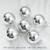 Árvore de Natal Espelhada Decorativa Refletiva Bola Prateada Bola Galvanizada Bola Plástica Brilhante Pingente Oco Bola para Pendurar no Teto de Casamento