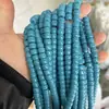 Venta al por mayor DIY cuentas de barril multicolor 6*8 mm cuentas de vidrio perforadas jade sintético pulsera de nieve accesorios de joyería cuentas sueltas