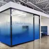 Película Electrostática para Vidrio de Color Degradado Mate UV de Gama Alta Anti-Mirada Partición de Oficina Bloqueadora de Luz Pegatina Antiestática