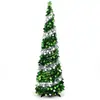 Árvore de Natal Retrátil 150cm Mais Vendida Decorações Coloridas de Lantejoulas Dobrável Fácil de Guardar Decoração de Festa Festival