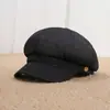 Boina retro estilo coreano nueva para mujer, versión de primavera y otoño, hace que la cara se vea más pequeña, sombrero octagonal versátil para tallas de cabeza grandes, estilo artístico boina de repartidor pintor