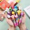 Mini Bolígrafo de Cuatro Colores Coreano Lindo Ins Dibujos Animados Adorable Colorido Retráctil Bolígrafo Premio Regalo para Estudiantes