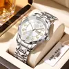 Nuevo reloj popular para hombre con números y visualización del día de la semana, luminoso, resistente al agua, elegante esfera de cristal con forma de diamante, reloj de pulsera de cuarzo, al por mayor