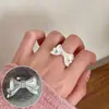 Anillo de fuegos artificiales elegante y exquisito para mujer, lujo ligero, moderno, único, anillo abierto versátil, borde ancho, anillo de moda para el dedo índice de celebridad de internet