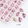 Pedras de Strass para Unhas Dongzhou Cristal em Formato de Machado 9x14 Strass de Vidro de Alta Qualidade, Strass de Formato Irregular, Decorações para Nail Art, Strass Dongzhou em Formato de Machado