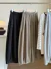 Calça cropped de cintura alta com cordão, perna larga, estilo casual coreano e japonês para mulheres, nova coleção de outono, calça de moletom casual solta e modeladora