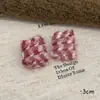 Pendientes de Aro de Felpa Retro con Estampado de Leopardo Maillard para Mujer, Pendientes Populares de Lujo Ligero de Nicho para Otoño e Invierno
