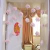 Cortina suspensa em nuvem, cortina de porta em forma de coração para meninas, estilo Ins, decoração de quarto infantil, divisória, cortina suspensa, ornamentos para pendurar na porta sem perfuração