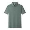 Verão Novo Estilo Camiseta Polo Solona Cor Lisa Corporativa Gola Lapela Roupa de Trabalho Camisa de Trabalho de Manga Curta com Logotipo Impresso