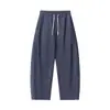 Pantalones Casuales Rectos de Color Sólido para Hombre Nanxia Trendy con Cordón, Pantalones Versátiles de Estilo Japonés para el Trabajo, Pantalones Retro de Primavera y Otoño