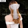 Velo de Novia Lazo Corto de Alta Gama Perla Francés Simple Accesorios para el Cabello Estilismo para Fotos de Boda Tocado