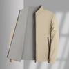 Uso Dupla Face Primavera e Outono Novo Uso Dupla Face Gola de Negócios Jaqueta Jaqueta Casual Moda Masculina para Meia-idade