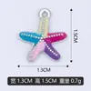 Vendas Diretas de Fábrica Transfronteiriças Criativo Exquisito Estrela-do-Mar DIY Joias Pingente Único Acessórios Materiais Liga de Liga de Gotejamento de Óleo Cores Misturadas Atacado