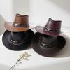 Rebite de Cinto Niutou Chapéu Jazz Masculino e Feminino Primavera Verão e Outono Chapéu de Sol para Viagem ao Ar Livre Aba Larga Chapéu de Cowboy Ocidental de Xizang