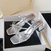 763-2 Sandalias Francesas para Mujer Verano Exterior Punta Abierta Tacón Grueso Sandalias Talla Grande Mujer Zapatos de Mujer 41-43