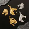 Estilo europeo más vendido hiphop acero inoxidable personalidad masculina artístico retro colgante venta al por mayor