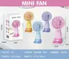 Ventilador de Mano Mini USB Recargable Creativo Simple de Verano 300Mah Portátil de Tres Velocidades con Base para Uso en Exteriores y Interiores