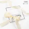 Cinta de Gasa de Nieve Translúcida Flor de Seda 2.5cm 100 Yardas Material para Lazos de Pasteles y Accesorios para el Cabello
