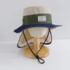 Sombrero de Pescador Delgado de Verano, Sombrero Exterior Elegante y Versátil para Niños, Sombrero de Sol de Ala Ancha con Chal para Niños Mayores