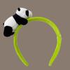 Nova Faixa de Cabelo de Panda com Orelhas de Panda Fofas em Desenho Animado 3D, Presilha de Cabelo Floral, Acessório de Cabelo para Adultos Atacado