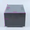 Caja de Chapa Metálica Tipo Au con Marco Azul Caja de Control Caja para Instrumentos Electrónicos Portátil Caja de Control de Potencia
