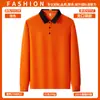 Camisa Polo de Otoño Manga Larga Estilo Delgado Uniforme de Trabajo para Restaurante Escuela Cafetería Catering Personal de Limpieza Uniforme para Personal de Servicio