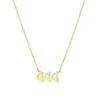 Colar Elegante com Pingente Amazon Temperamento Colar Digital Tendência Moda Meninas Joias Personalizadas Presente de Aniversário