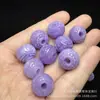 Jade Púrpura Jadeíta 16x13mm Formato de Tambor Contas Soltas Brincos DIY Pingentes Joias Corrente da Clavícula Atacado Jade Púrpura Rosa Gelo