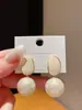 Pendientes de plata con baño de oro real, aguja cuadrada, borla de perla y circonita, pendientes de lujo ligero de alta gama, fabricante de pendientes vintage