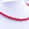 8mm multicolorido imitação de vidro pérola colar jóias femininas clavícula corrente simples curto colar pequeno presente local atacado