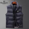 Chaleco de plumón moderno, simple y versátil para hombre, Nuevo chaleco cálido para exteriores de otoño e invierno 90 Plumón de pato blanco Chaleco exterior
