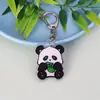 Chaveiro de Panda Desenho Animado Pingente de Acrílico Presente de Férias para Estudante Decoração Fofo Chaveiro Presente