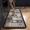 Tapetes de Piso para Banheiro Estilo Americano Transfronteiriços, Lama de Diatomáceas, Absorventes de Água, Secagem Rápida, Fácil de Cuidar, Tapetes de Porta Resistentes ao Desgaste para Entradas