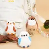 Pingente Original de Pelúcia de Pássaro Série Pássaros Baimao Chaveiro Criativo Exquisito Casal Chave Mochila Acessórios