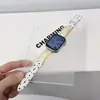 Adecuado para Correa de Reloj de Cuero Brillante Esmaltado para Apple S12 Manzana s1098765Se Pulsera Moda para Mujer