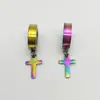 Pendientes de Aro Cruzados de Acero Inoxidable Clásicos Más Vendidos Transfronterizos, Pendientes Colgantes, Aretes, Clips para Orejas, Acero de Titanio Personalizado Hip-Hop Aliexpress