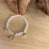 Pulsera Imitación Calcedonia Marca Fu Femenina Carácter Fu Pulsera de la Suerte Cuenta Cuenta Pulsera para Novia Regalo de Temperamento para Novia Estudiantes