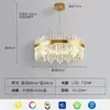 Iluminação de Sala de Estar de Luxo Leve Italiana Lustre de Cristal Sala de Jantar Quarto Principal Iluminação de Quarto Lâmpadas Modernas Simples para Quarto Grande