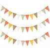 Banderines Triangulares de Otoño Decoración Estilo Rústico Banderines de Cadena Banderines de Boda Decoraciones para Fiestas Festival Banderines de Tirar