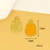 Colgantes creativos de estilo rústico de frutas y granos con accesorios DIY de aleación con goteo de aceite