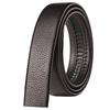 Cinturón sin cabeza de 3,5 cm con hebilla automática, cinturón de piel auténtica de vaca pura para hombre, cinturón sin cabeza