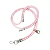 Lanyard para teléfono móvil de doble hebilla ajustable, cuerda para colgar en el cuello, bolsa, funda para teléfono móvil con soporte para espalda, junta de lanyard en stock, venta al por mayor